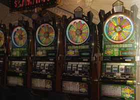 5 old slot machines”